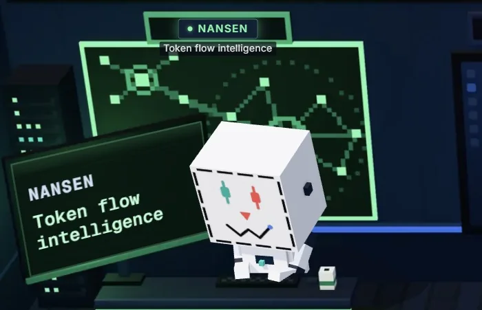 The robot at the Nansen desk while it reads token flow